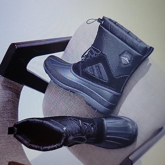 Jousen black winter snow boots waterproof lightweight nylon AMY693 Size 8 NEW… - Picture 8 of 12